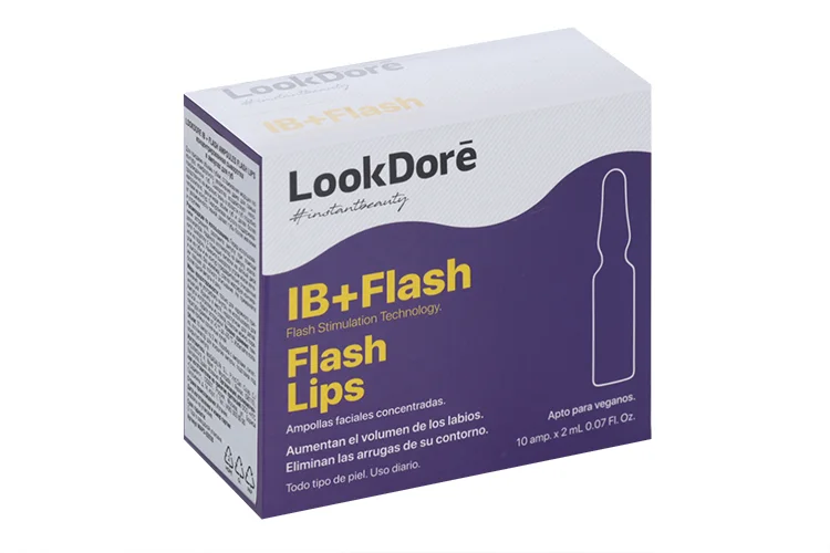 Концентрированная сыворотка для губ Lookdore Ib+Flash Ampoules flash lips 2 мл 10 шт (8435534409005)