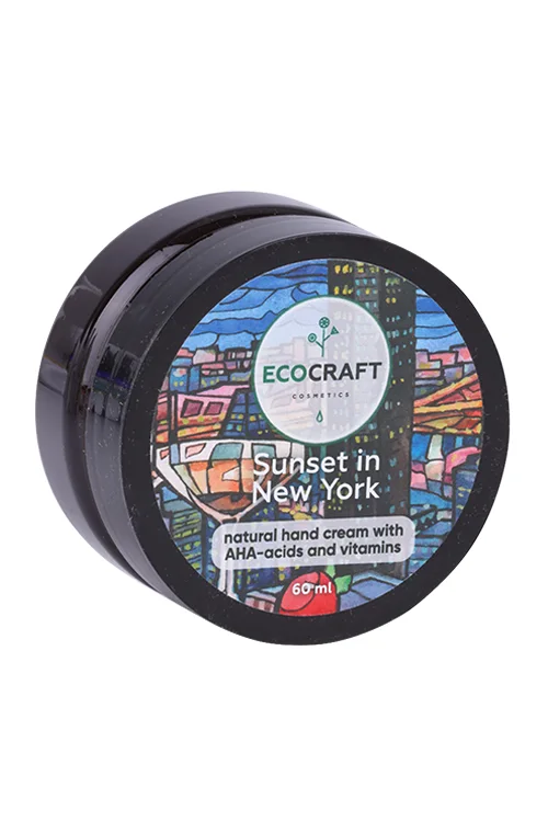 Крем Ecocraft натуральный Закат в Нью-Йорке с АНА-кислотами / витаминами для рук 60 мл