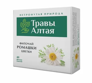 Ромашки цветки серии Алтай фиточай 1,5 гр 40 шт ф/п