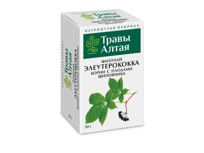 Элеутерококка корни с шиповником серии Алтай 50 гр