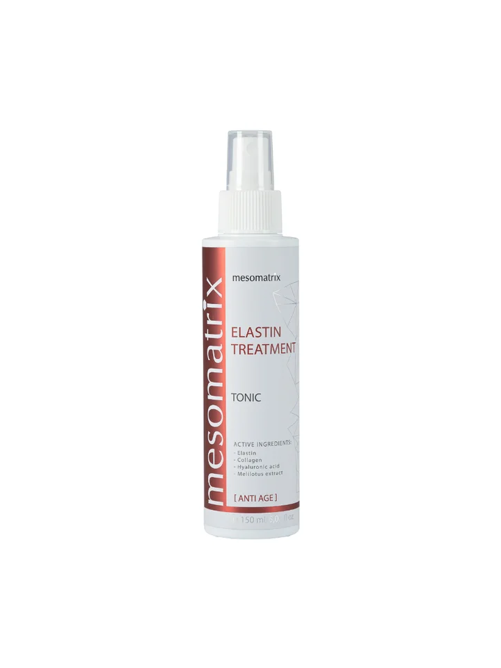 Тоник Mesomatrix/Мезоматрикс Elastin Treatment с коллагеном и эластином активный лифтинг для возрастной кожи 150 мл