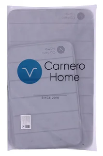 Набор ковриков Carnero Home для ванной и туалета 2 шт (светло-серый)