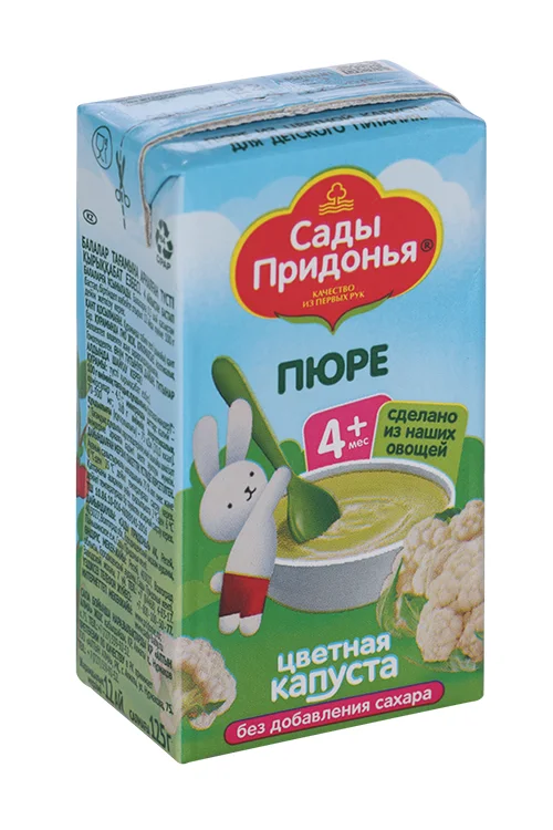 Пюре Сады Придонья цветная капуста (с 4 мес) 125 гр