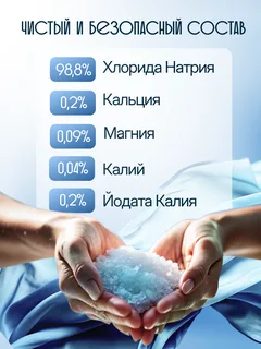 Морская соль для ванны йодированная с водорослями Dream Nature 2 кг