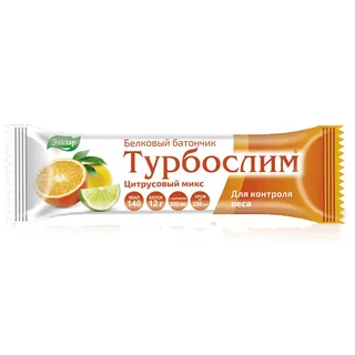 Турбослим Батончик Для Похудения 50 гр Цитрусовый Микс