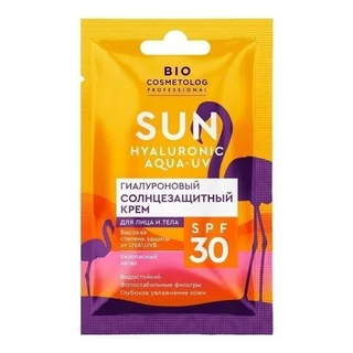Крем Bio Cosmetolog Sun гиалуроновый солнцезащитный SPF 30, 25 мл