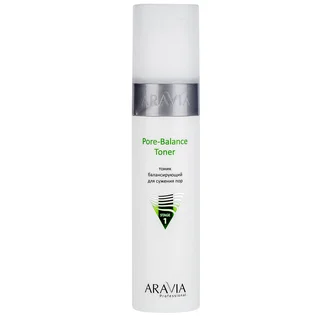 Тоник балансирующий для сужения пор для жирной и проблемной кожи Pore-Balance Toner 250 мл Aravia Professional