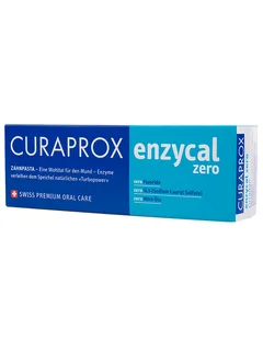 Зубная паста для всей семьи Enzycal zero без фтора 0+ 75ml Curaprox