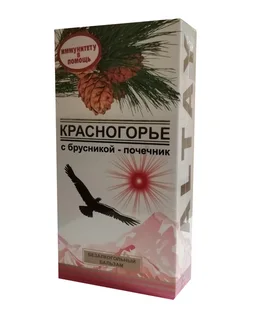 Бальзам Красногорье почечник с брусникой без алког, 250 мл