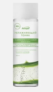 Тоник Аспера увлажняющий с соком алоэ для всех типов кожи 200 мл