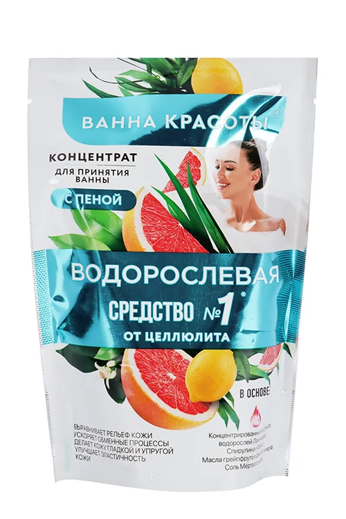 Концентрат для ванн Ванна красоты Водорослевая с пеной 250 мл