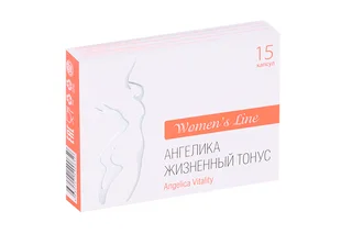 Ангелика Жизненный тонус Женская линия 0,5 гр 15 шт капсулы