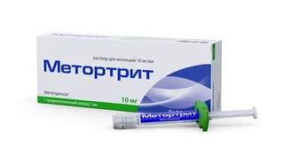 Метортрит 10 мг / мл 1 мл раствор для инъекций