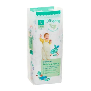 Трусики-подгузники Offspring L (9-14 кг) 36 шт Джунгли