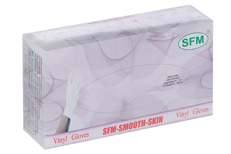 Перчатки SFM Gloves диагност винил н/стер неопудр пара M 50 шт