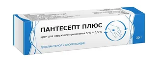 Пантесепт Плюс Крем для наружного применения 5% Туба 30 гр