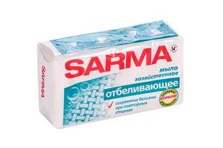 Мыло хозяйственное Sarma «Отбеливающее» 140 гр