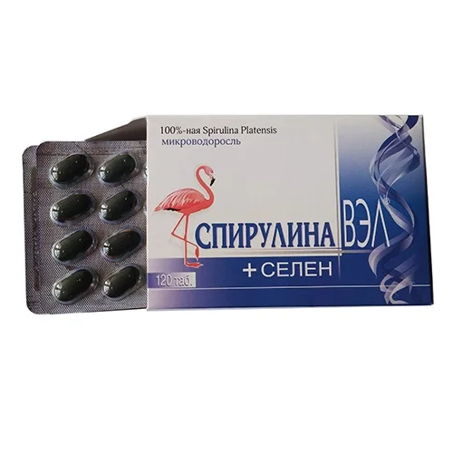 Спирулина ВЭЛ+селен таблетки 500 мг 120 шт