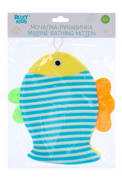 Мочалка-рукавичка Roxy-Kids Marine Mitten для купания малышей