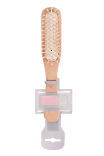 Щетка Dewal Beauty Эко массажная с деревянным штифтом прямоугольная DBW437ECO