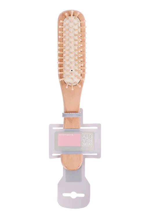 Щетка Dewal Beauty Эко массажная с деревянным штифтом прямоугольная DBW437ECO