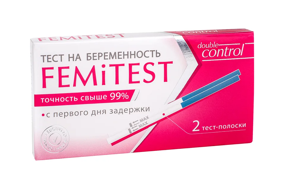 Фемитест Дабл тест для определения беременности 2 шт
