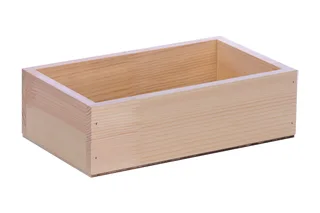 Кашпо деревянное 24×14×7,5 см Элегант, натуральный Дарим Красиво