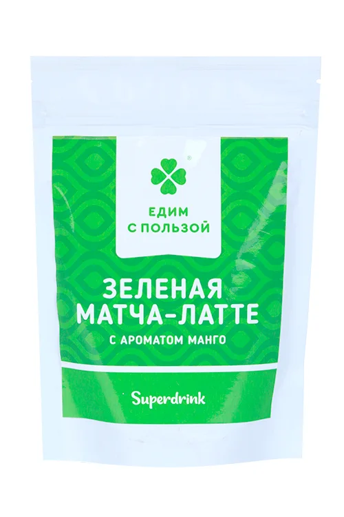 Матча-латте Едим с пользой Зеленая с манго 200 гр