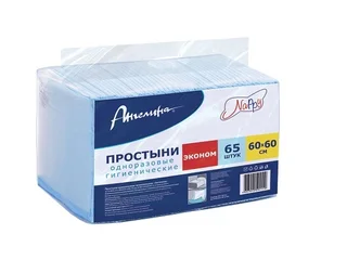Простыни Ангелина Nappy гигиенические 60×60 см, 65 шт