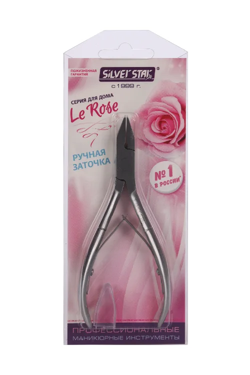 Кусачки Silver Star для вросших ногтей 12 мм прямые лезвия сэндвич АТ 1207 Le Rose