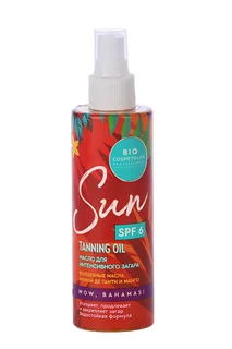 Масло Bio Cosmetolog для интенсивного загара SPF 6 190 мл