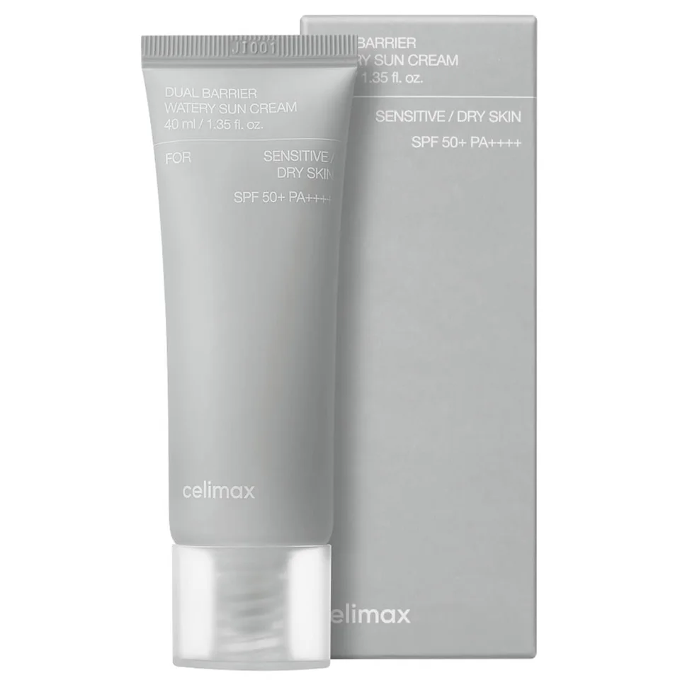 Солнцезащитный крем для чувствительной кожи SPF50 Dual Barrier Watery Sun Cream, 40 мл, Celimax