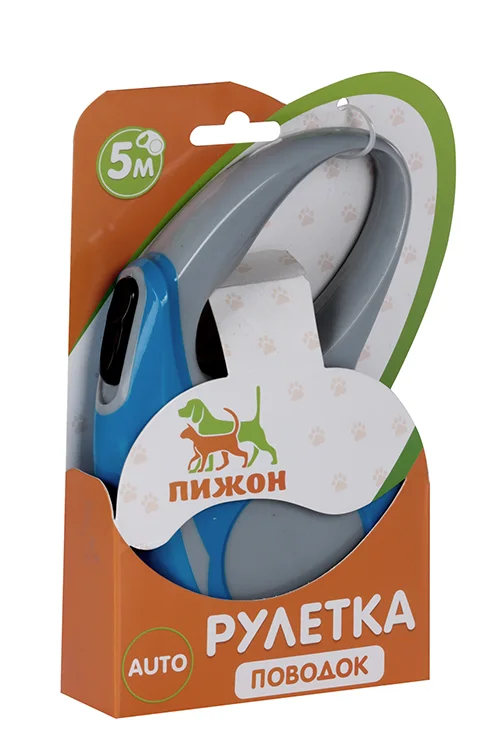 Рулетка "Молния" 5 м до 15 кг синяя