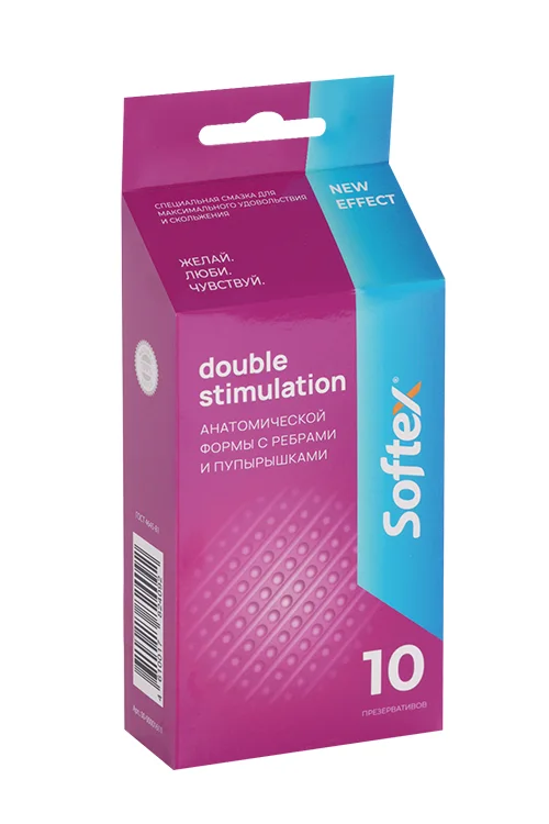 Презервативы Softex Double stimulation 10 шт