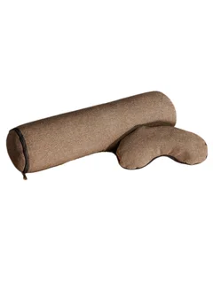 Набор BIO-Textiles валик 40×10 см+ накладка на глаза анатомическая коричневый