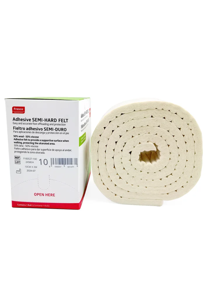Пластырь-разгрузка Fresco Felt, полутвердый войлок, рулон 10 см × 2 м, толщина 10 мм