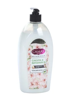 Гель Camay botanicals для душа японская сакура без парабенов 750 мл
