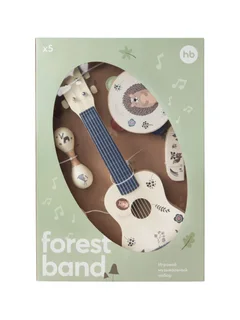 Игровой набор Happy Baby Хэпи Ритм СЕТ музыкальный из натур дерева бежевый (331926)