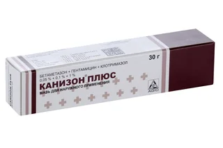 Канизон плюс 0,05%+ 0,1%+1% 30 гр мазь для наружного применения