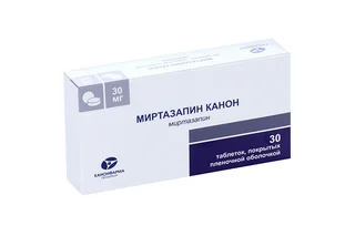 Миртазапин Канон 30 мг 30 шт таблетки покрытые пленочной оболочкой