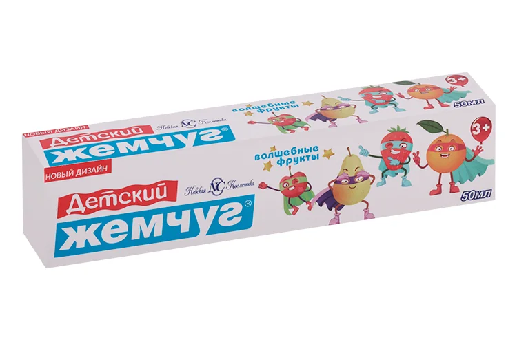 Зубная паста Детский Жемчуг Волшебные фрукты 50 мл