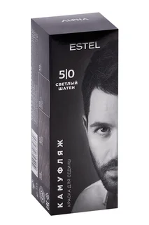 Крем-камуфляж Estel Professional Alpha Homme для окрашивания седины 5/0 светлый шатен