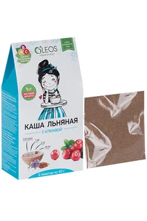 Каша Олеос льняная с клюквой 40 гр 5 шт