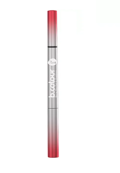 Гель для бровей 7Days B Colour прозрачный с черным лайнером Magic Wand