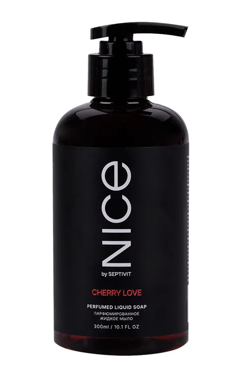 Мыло жидкое Nice by Septivit парфюмированное Cherry love для рук / тела 300 мл