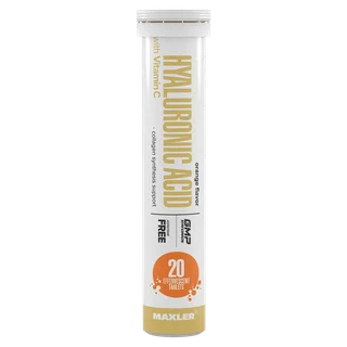 Гиалуроновая кислота + Витамин С Maxler Hyaluronic Acid with Vitamin C, 20 шипучих таблеток - Апельсин