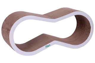 Когтеточка Frais из картона 71×31×22 см краун белая