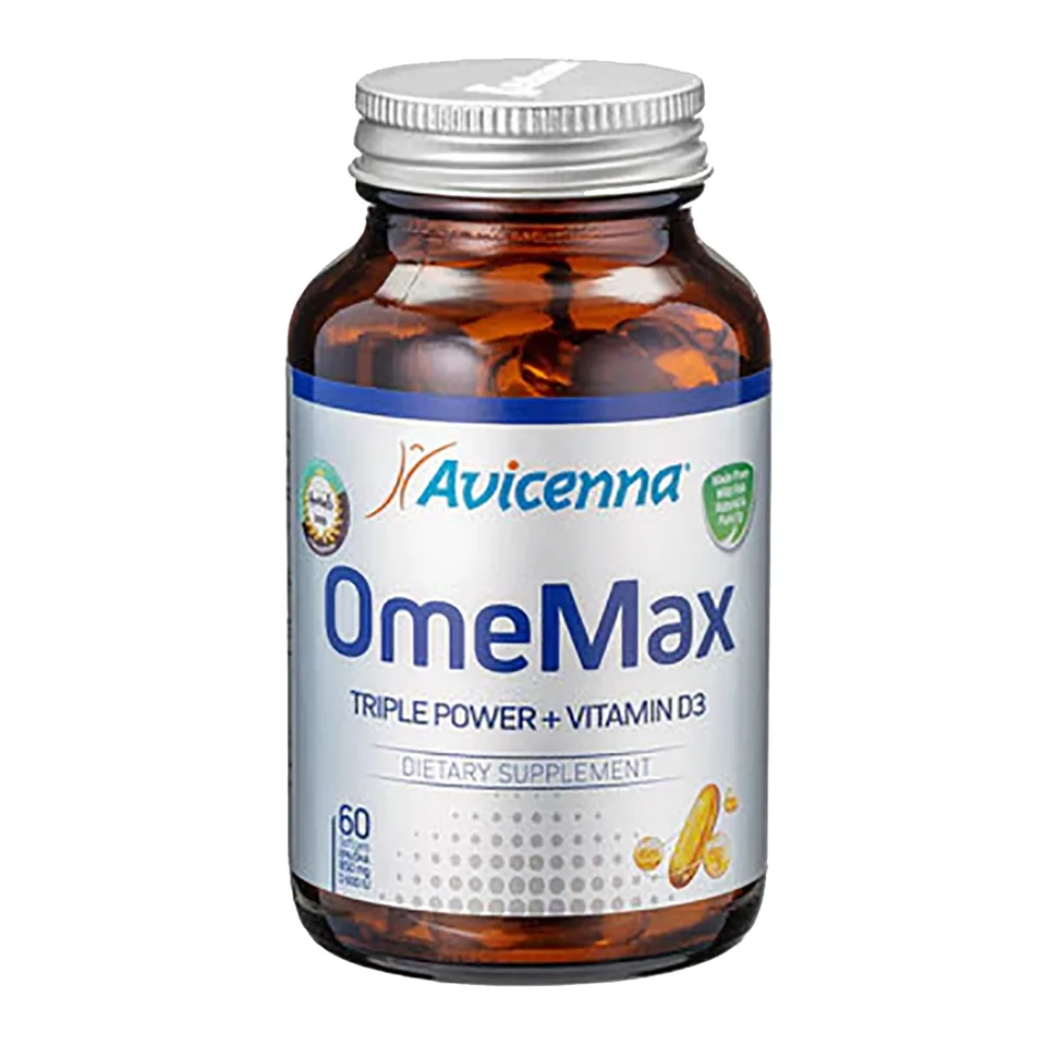 ОмеМакс + Д3 (OmeMax + Vitamin D3), 60 капсул, Avicenna