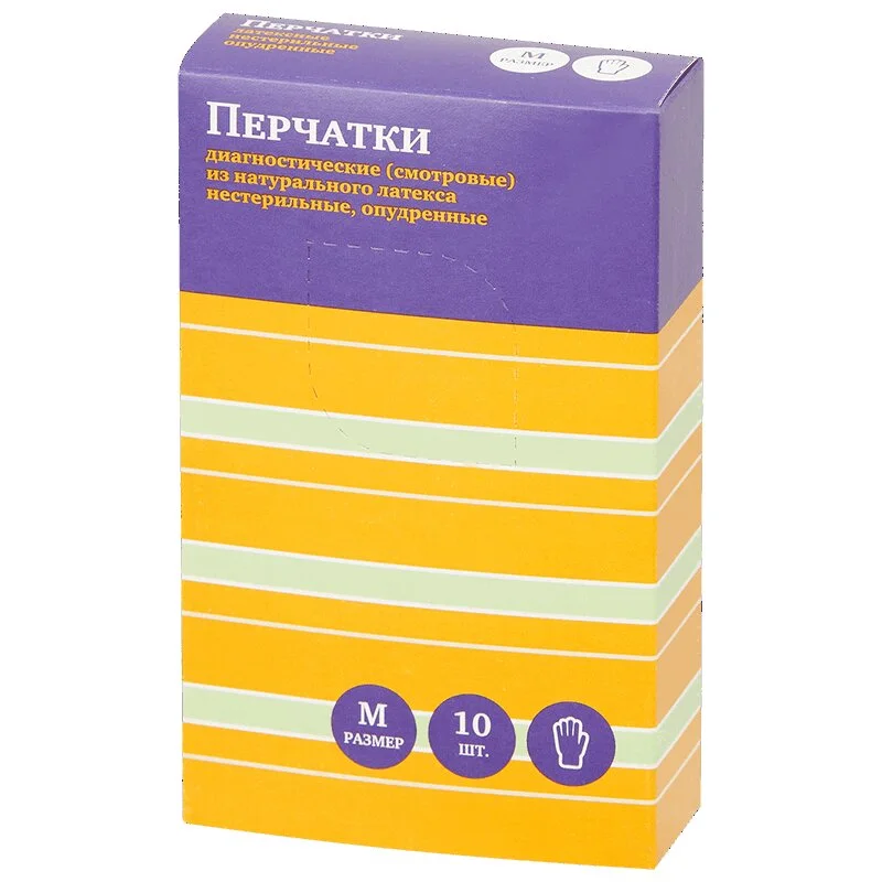 Pl Перчатки Латексные Нестерильные Р.m