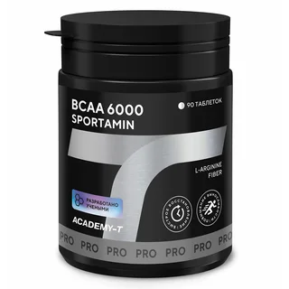Аминокислотный комплекс Бцаа (Bcaa) 6000 Спортамин, 90 таблеток, Академия-Т